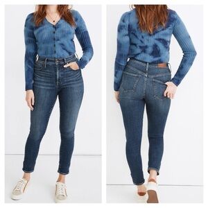 MADEWELL Curvy High Rise Skinny Denim Jeans in Cordell Wash Size 30